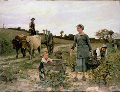 Hoek van een Wijngaard, Languedoc, 1886 door Edouard Debat Ponsan